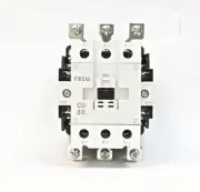 TECO CU-80 Magnetic Contactor, 104 Amp, 3 Phase, 220V Coil, 3A2a2b
