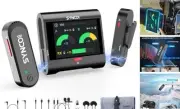 Wireless Microphone with Touch Screen, G3 PRO 2.4G Dual Lavalier Mic 820FT