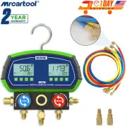 HVAC Refrigerant Digital Manifold Temperature Gauge Vacuum Pressure Leak Tester