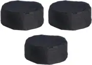 Breathable Mesh Top Skull Cap Catering Chefs Hat with Adjustable Strap Black, Bl