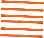 6pcs Heavy Duty Loop Tie Down Straps for Securing Motorcycles Dirt Bikes and Lawn Equipment Durable Orange Load Straps