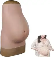 [JYACANS] Soft Silicone Pregnant Belly 9 Month Artificial Fake Pregnancy with Realistic Texture for Cosplay CD Actor Props