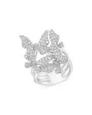 Bloomingdale's Fine Collection Diamond Butterfly Ring in 14K White Gold, 2.00 ct. t.w.