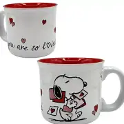 Zrike Peanuts Snoopy Valentines 2025 Holiday 21 oz Mug You’re So Loved