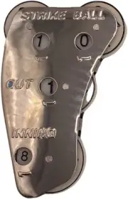 Markwort Stainless Steel 4-Dial Raised Letter Umpire Indicator, Silver