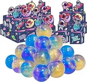 24 Pack Valentines Day Gifts for Kids, Galaxy Slime with Greeting Card Box Stress Relief Fidget Toy for Kids Party Favor, Valentine's Day Classroom Exchange Prizes Gift Set