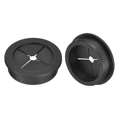 2 Pcs Cable Cord Grommet, 1-9/16 Inch Desk Grommet Flexible Rubber Grommets