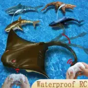 Remote Control Sharks Boat Robots Kids Toys Water Swimming Pools Bath Children