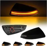 Turn Signal Lights for Benz W204 S204 W164 Vito Bus Viano Car Side Wing Rearview Mirror Blinker Indicator 2X LED Dynamic Turn Signal Light Turn Signal Lights(Dynamic Smoke)