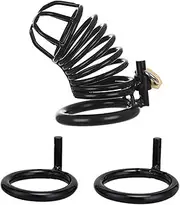Metal Bondage Penis Cage Male Cock Cage Chastity Lock Hollow Chastity Device Chastity Cage With Three Rings Set