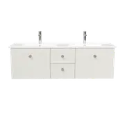 New England Joinery 1500mm Diadem Double Basin Alpha Top Wall Hung Vanity