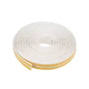 Foam Tape Adhesive Weather Strip 9mm Wide 2mm Thick, 5 Meters Long White, Pcs