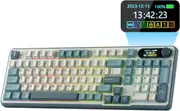 RK ROYAL KLUDGE Mechanical Keyboard S98, RGB, 2.4Ghz/BT/Wired, Spring Rain Switches, Off-white, Mixed Color