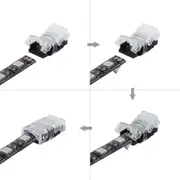 4X10MM LED STRIP LIGHT SOLDERLESS RGB SNAP CONNECTOR 4 PIN WIRE WATERPROOF AUS