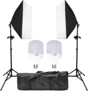 Abeststudio Softbox Lighting Kit, 20"x28"/50x70cm Soft Box Continuous Lightin...