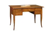Desk Mobile PC Studio Office 5 Drawers Art Povera Walnut Dark New Classic