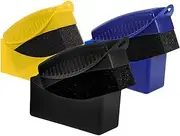 CVUTOVO 3pcs Car Care Kit Tire Shine Applicator Wheel Brush Polishing Sponge for Automobile Cleaning Detailing Maintenance for Tire Touch Ups Interior Dust Removal