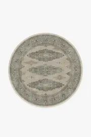 185' Round | Machine Washable Runner Rug | Kid & Pet Friendly | Indoor Rug | Maxine Natural Sage Rug | Ruggable