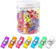 100Pcs Multipurpose Sewing Clips, Plastic Wonder Clips Multipurpose Fabric Clip