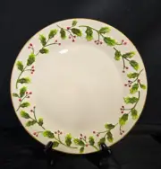 St Nicholas Square Holly Jolly Dinner Plate NWT