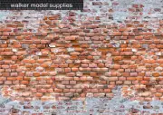 1:12 Scale Brick Wall - Vinyl Decal sheets. Action Figure. Design 8
