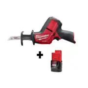 Milwaukee HACKZALL Reciprocating Saw 12V Keyless Blade Change w/ 2.0Ah Battery