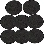 8pcs Fireproof Insulation Mat Round High-Temp Resistant Pad for Incense Burners Fireproof Cotton and Aluminum Design Safe for Home Use