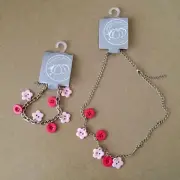 New With Tags Pumpkin Patch Flower Charm Necklace and Bracelet Set