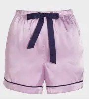 NEW PETER ALEXANDER PENNY PRINT POLY SATIN PJ SHORTS LARGE L RRP$69.95
