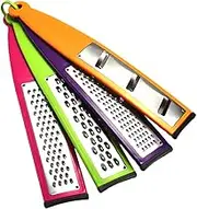 Cheese Grater Zester Set of 4, Stainless Steel Veg Cutter Slicer Hand-held Zester Mandoline Kit for Garlic Ginger Parmesan Cheese Lemon Cutting