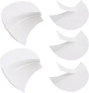 TORMEN 150pcs Eyeshadow Shields,Eyeshadow Stencils Pads, Lint Free Under Eye Patches Prevent Fallout and Residue for Makeup, Eyelash Extensions, Eyeliner, Lip and Tinting Makeup