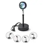 Cutting Projection Table Lamp Sunset Theme & Colorful Light Effects