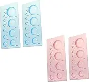 HOMSFOU 4Pcs Quilling Tool Set Ball Shape Paper Quilling Moulds for DIY Crafts Includes Blue Pink Tools for Paper Flowerpots Petals and Figures