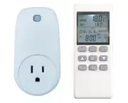 Plug-in Thermostat with Digital Display Remote Control for Portable Heaters, ...