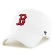 47 Brand 47 fire relaxed fit Cap - MLB CLEAN UP Boston Red Sox white