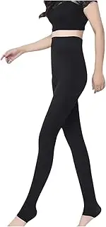 [EZONEDEAL] Fleece Lined Tights Winter Warm Thermal Tights For Women, High Waist Opaque StockingsTights For Women Soft Fleece Pantyhose, Yoga Pants Workout Tight