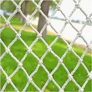Children Safety Netting Building Rope Against Falling Net Nylon Net Balcony Window Staircase Protection Baby Cat Dog Fence(1Mx6M,Dia 6MM Mesh 10x10CM)