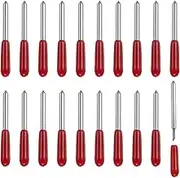 uxcell 30Pcs Fine Point Cutting Blade for Maker/Maker 3/ExploreAir/Air 2/Air 3 Cutting Machines Fine Point Blade Replacement 45 Degree Red