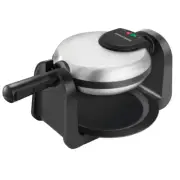 Flip Waffle Maker, WM1404S, 7" Round Belgian Waffles