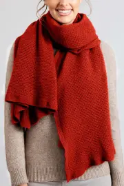 Merinosnug Mansfield Wool Knitted Wrap, Light Charcoal