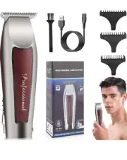 Men's Professional Hair Cut Machine Barber Salon Cutting Trimmer Clipper Kit