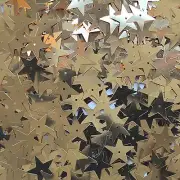Gold Star Sequin Paillettes 15mm Metallic Embellishment Costume Craft