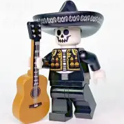 LEGO® Mariachi Skeleton with Acoustic Guitar Build-A-Minifigure (BAM) 2022 New
