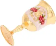 Gatuida Goblet Retro Alloy Goblet for Party Delicate Zinc Alloy Wine Cup for Wedding Banquet