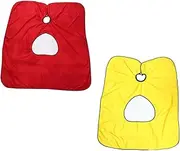 Baluue 2Pcs Hair Cutting Cape for Salon Home Use Unisex Hairdressing Apron with Viewing Window Professional Barber Cape