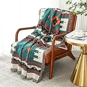 Homesy Southwestern Throw Blankets Navajo Aztec Throws and Blankets Multi-Function Throw for Couch Chair Sofa Bed Home Outdoor Beach Travel 63"x87"