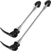 [CyclingDeal] Bike Bicycle Front Rear Quick Release Skewers - Axles Set Replacement - QR Lever Set - for Bike Wheel Hub