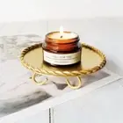 2Pcs/set Geometry Design Gold Candle Holder Candlelight Dinner