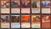 Custom Red Dragon Tribal Commander EDH Deck - Drakuseth, Maw of Flames - MTG