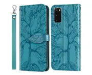 For Samsung Galaxy S20 Cover with Kickstand - Blue